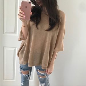 SOLD❌ REPOSH // Pretty Please Taupe Dolman Top